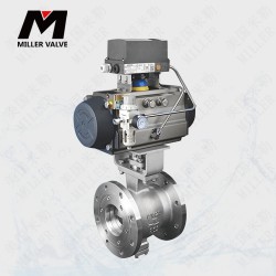 進口氣動V型調節(jié)球閥