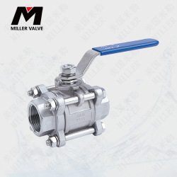 進口三片式內螺紋球閥